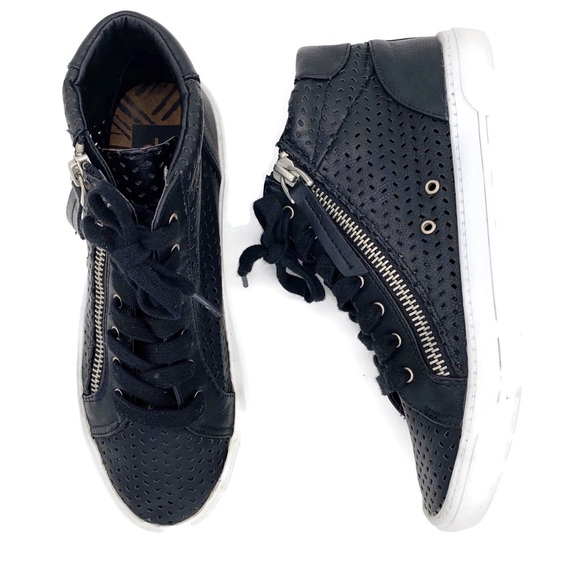 DV Dolce Vita perforated leather high top sneaker - Picture 2 of 8